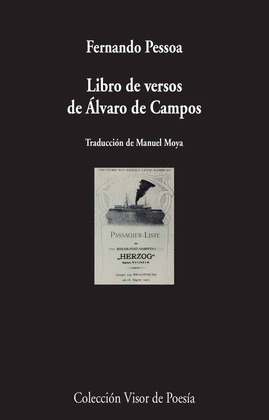 LIBRO DE VERSOS DE ÁLVARO DE CAMPOS (EDICIÓN BILINGÜE PORTUGUÉS - CASTELLANO)