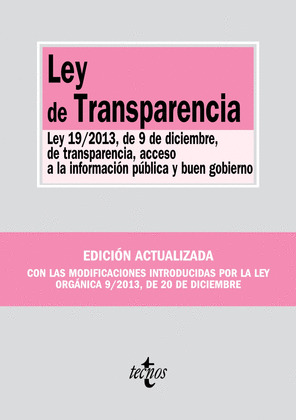LEY DE TRANSPARENCIA (EDICIÓN ACTUALIZADA, 2014)
