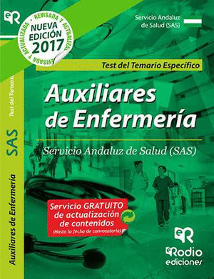 AUXILIARES DE ENFERMERIA DEL SAS. TEST DEL TEMARIO ESPECIFICO