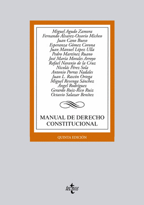 MANUAL DE DERECHO CONSTITUCIONAL (5ª EDICIÓN, 2014)
