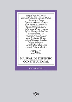 MANUAL DE DERECHO CONSTITUCIONAL (6ª EDICIÓN, 2015)