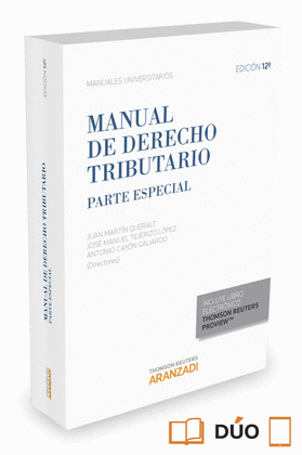 MANUAL DE DERECHO TRIBUTARIO. PARTE ESPECIAL (12ª EDICIÓN, 2015)