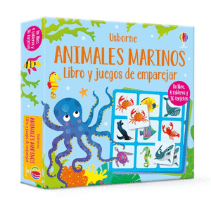 ANIMALES MARINOS (LIBRO Y JUEGOS DE EMPAREJAR)