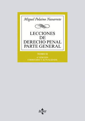LECCIONES DE DERECHO PENAL PARTE GENERAL, TOMO II