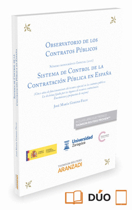 OBSERVATORIO DE LOS CONTRATOS PUBLICOS NUMERO MONOGRAFICO 2016